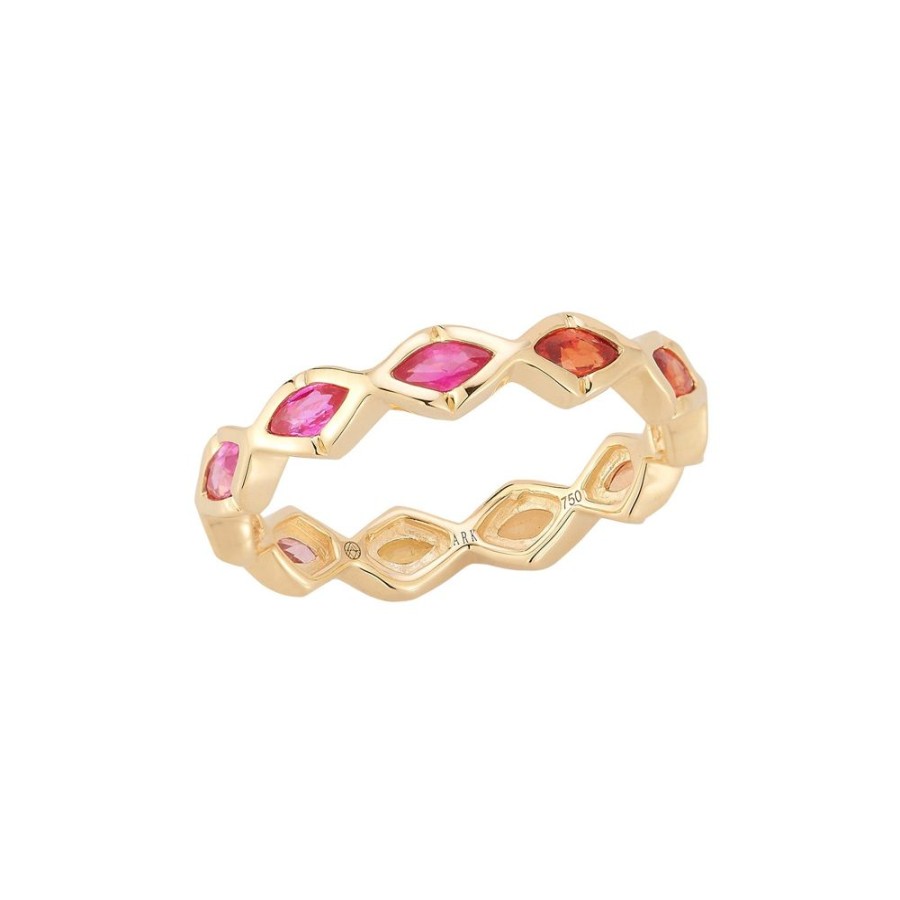 Jewelry Ark | Sunrise Dreamscapes Stacking Ring - Multicolor Sapphire