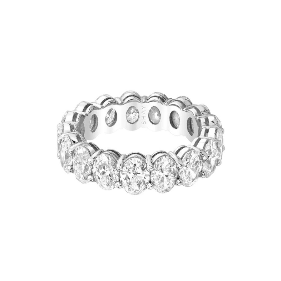 Jewelry SHAY | Oval Diamond Eternity Ring - White Gold