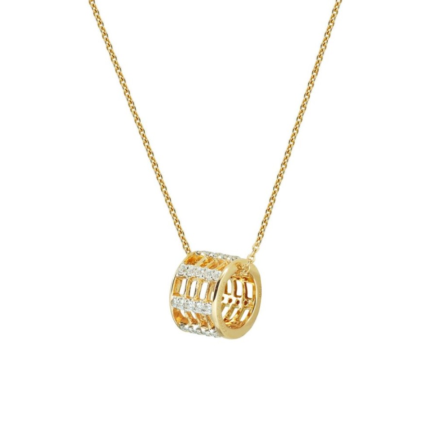 Jewelry Kavant & Sharart | Twist Reflection Pendant Necklace - Yellow Gold