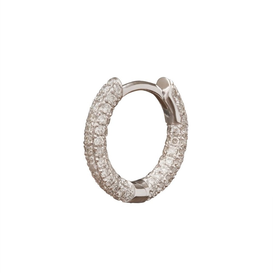 Jewelry Trouver | Five Row Huggie 8Mm - White Gold