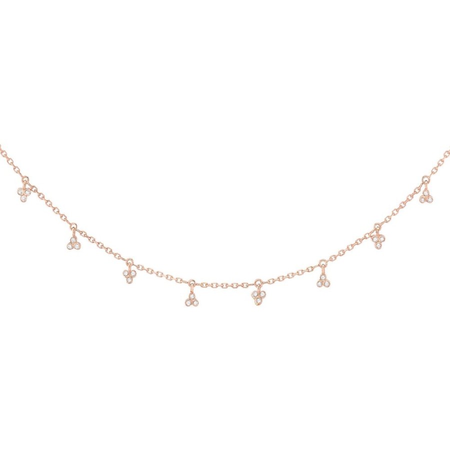 Jewelry Stone Paris | Volupte Diamond Necklace - Rose Gold