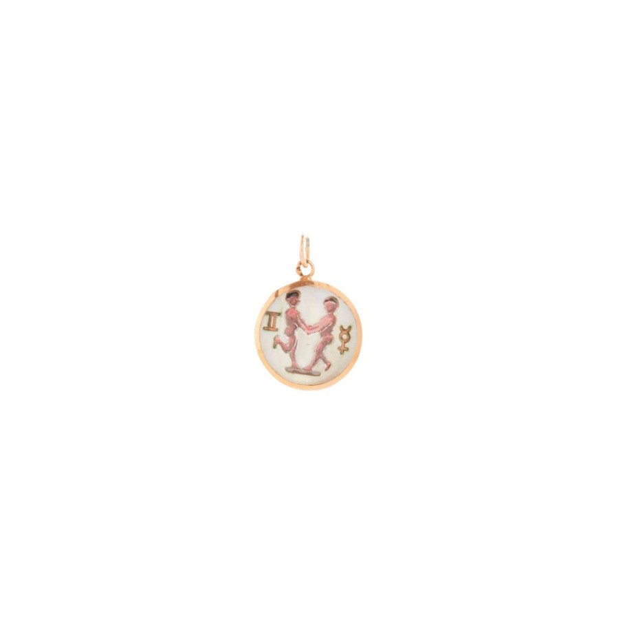 Jewelry Antique & Vintage Jewelry | Gemini Glass Charm