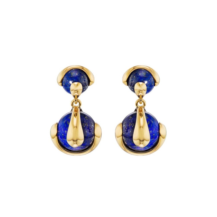 Jewelry Marina B | Cardan Drop Earrings - Lapis