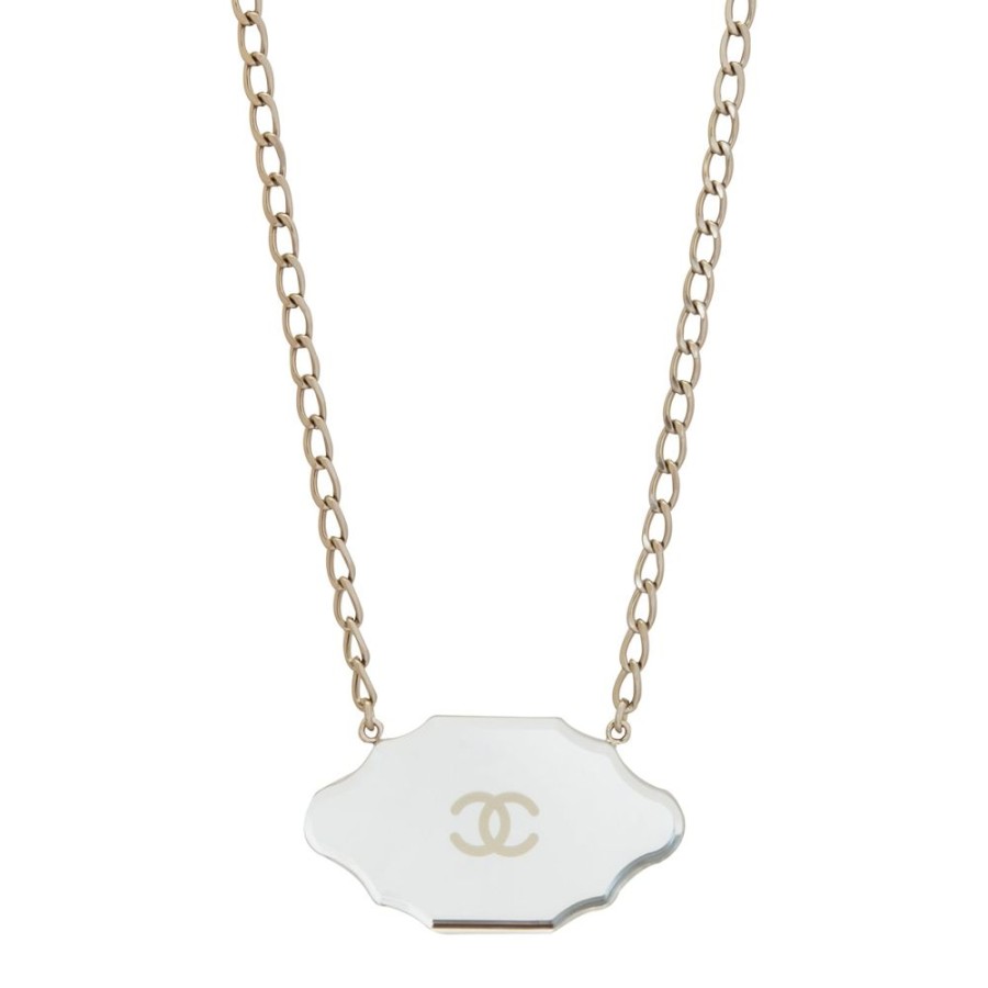 Jewelry Antique & Vintage Jewelry | Chanel Mirror Plaque Necklace