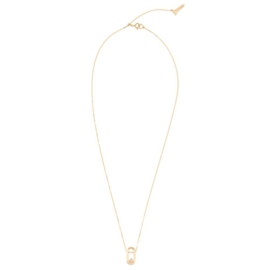 Jewelry Hirotaka | Single Diamond Oblong Beluga Necklace