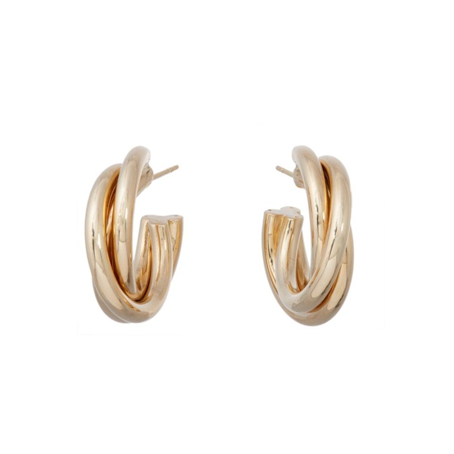 Jewelry Sidney Garber | Triple Intertwined Hoop Earrings