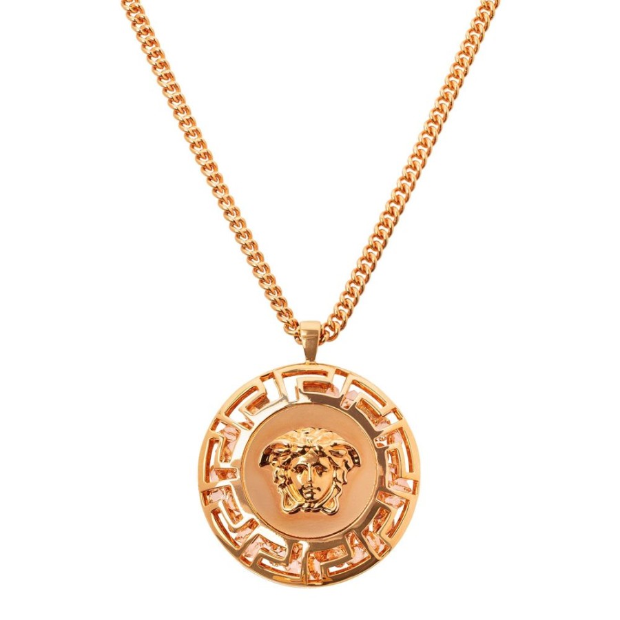 Jewelry Antique & Vintage Jewelry | Versace Gem Filled Medusa Pendant Necklace