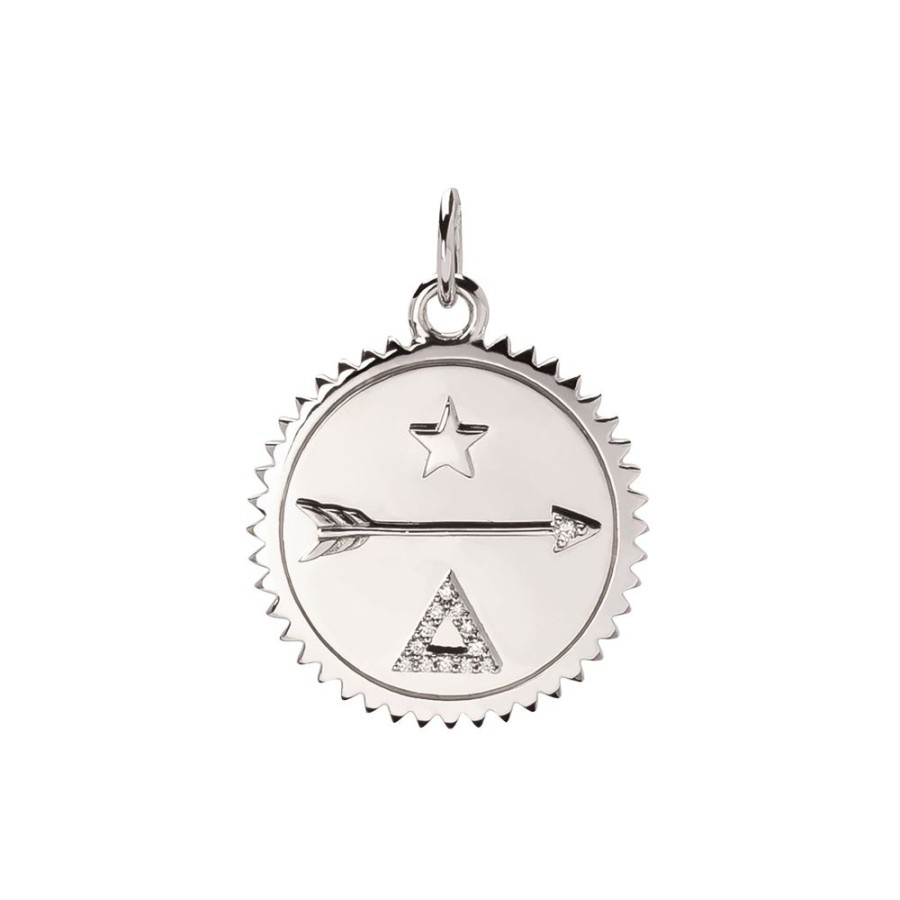 Jewelry Foundrae | Medium Dream Medallion - White Gold