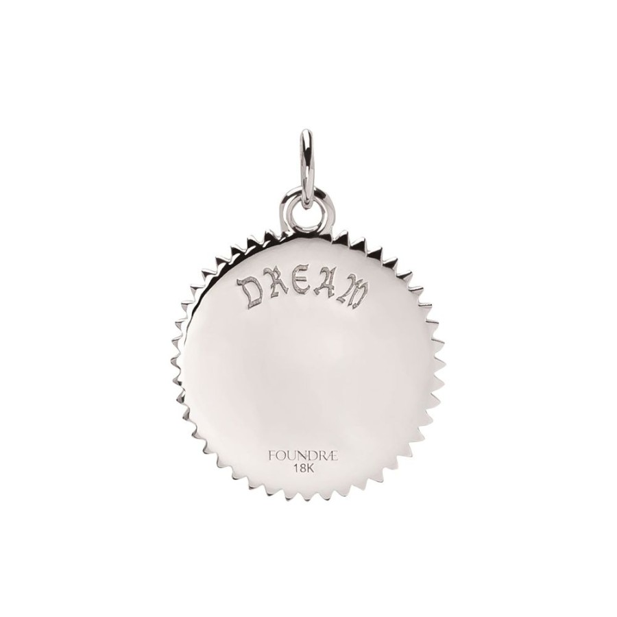 Jewelry Foundrae | Medium Dream Medallion - White Gold