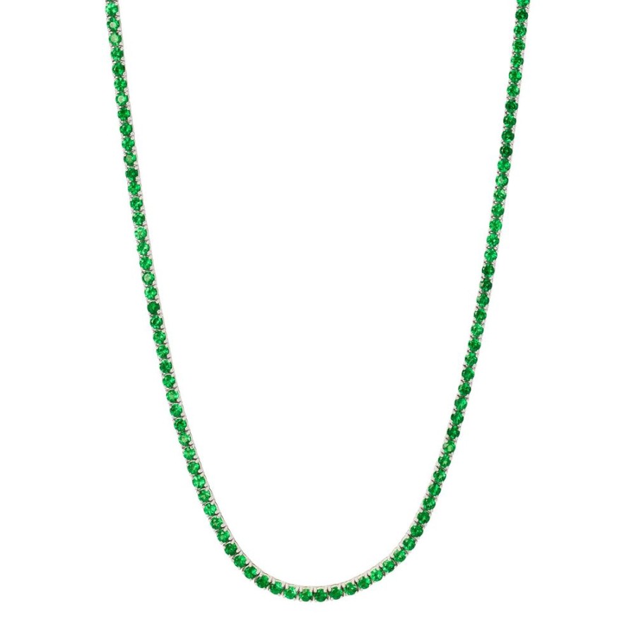 Jewelry Gerald & I | Line Necklace - Tsavorite