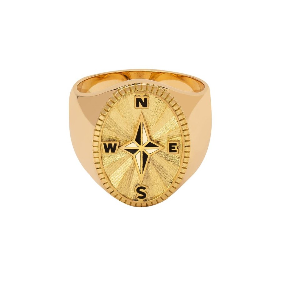 Jewelry Foundrae | Big Daddy Signet Ring - Internal Compass