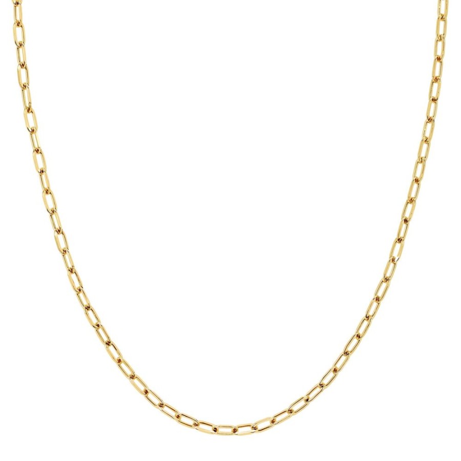 Jewelry EF Collection | Mini Link Necklace - Yellow Gold