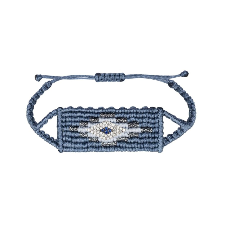 Jewelry Diane Kordas | Denim Square Woven Bracelet