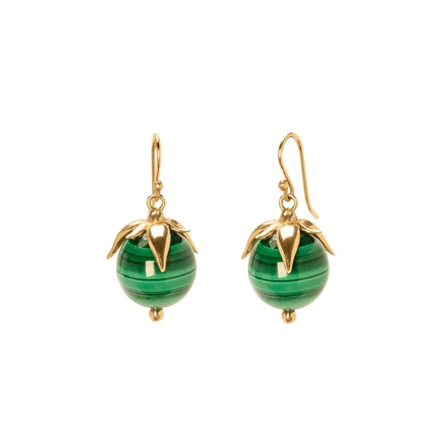 Jewelry Annette Ferdinandsen | Large Berries Earrings - Malachite