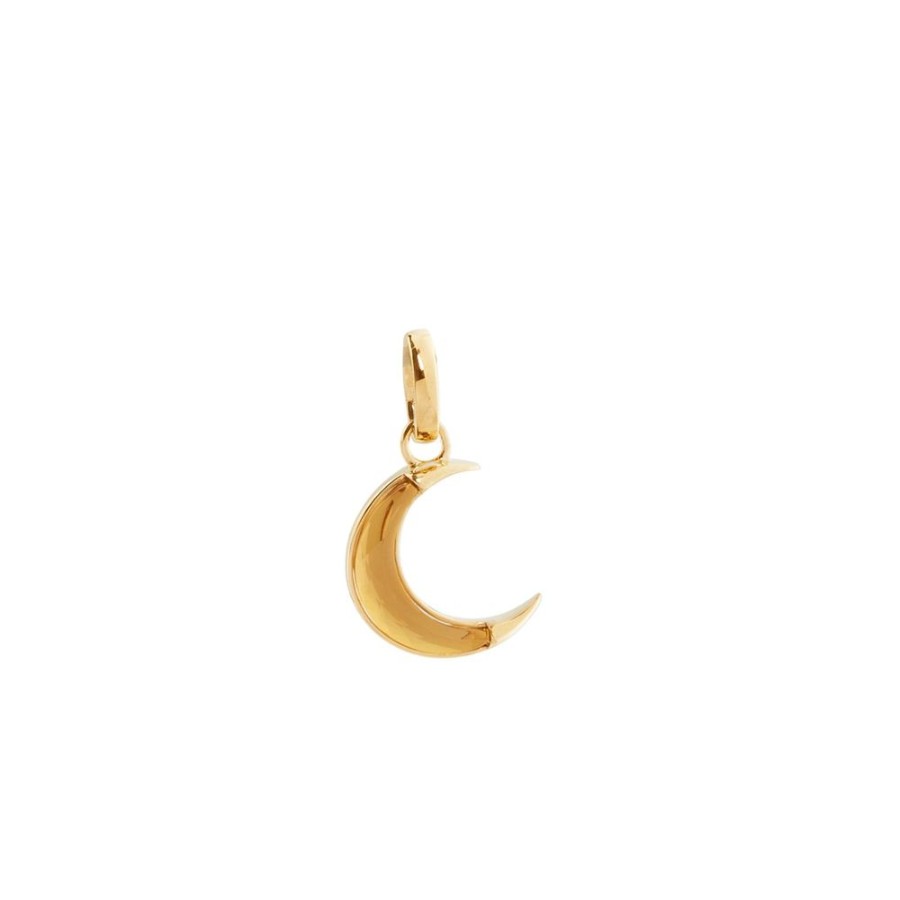 Jewelry Foundrae | Crescent Karma Medallion - Champagne Citrine