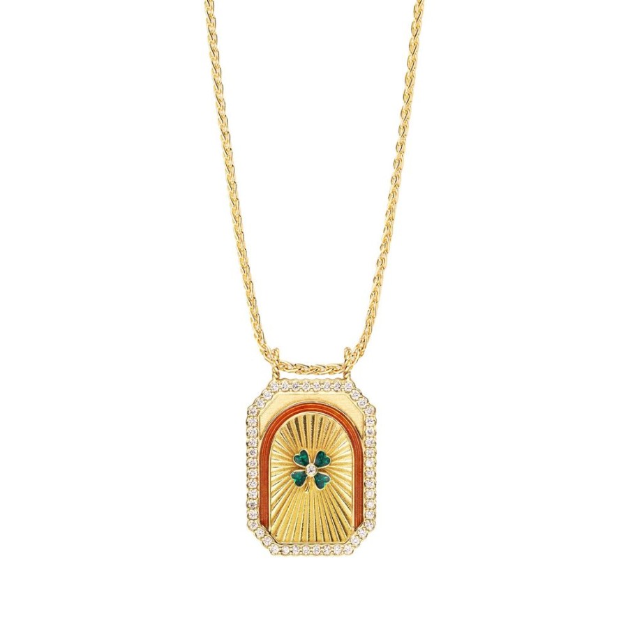 Jewelry Marie Lichtenberg | Mini Clover Scapular Necklace