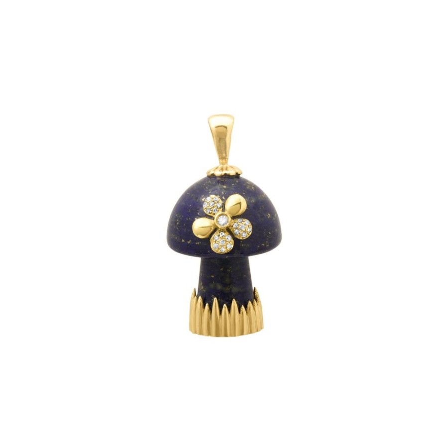 Jewelry Colette | Lapis Mushroom Charm