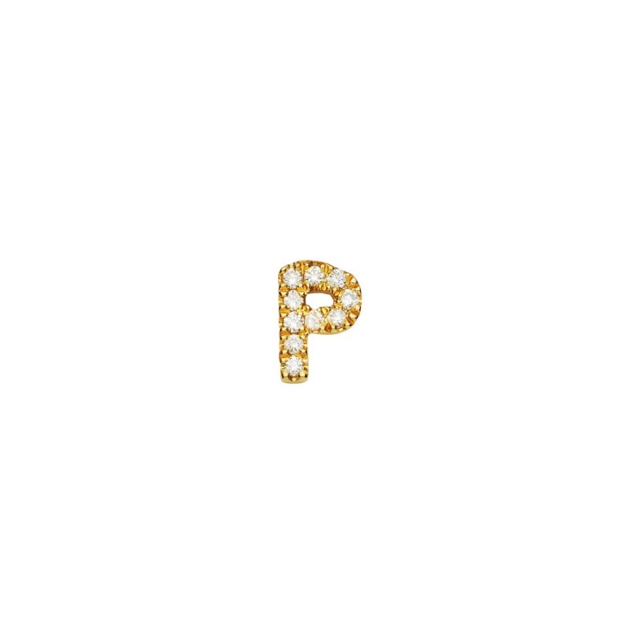 Jewelry Loquet | Diamond Letter P Charm