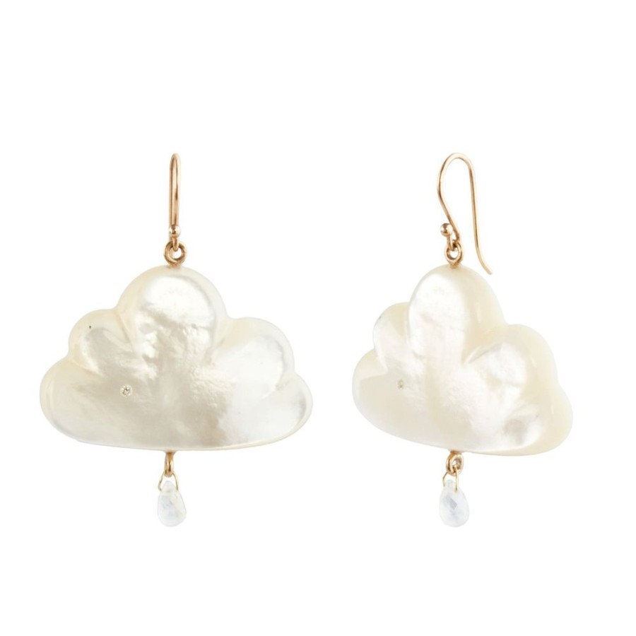 Jewelry Annette Ferdinandsen | Moonstone Daydreamer Cloud Earrings - Large