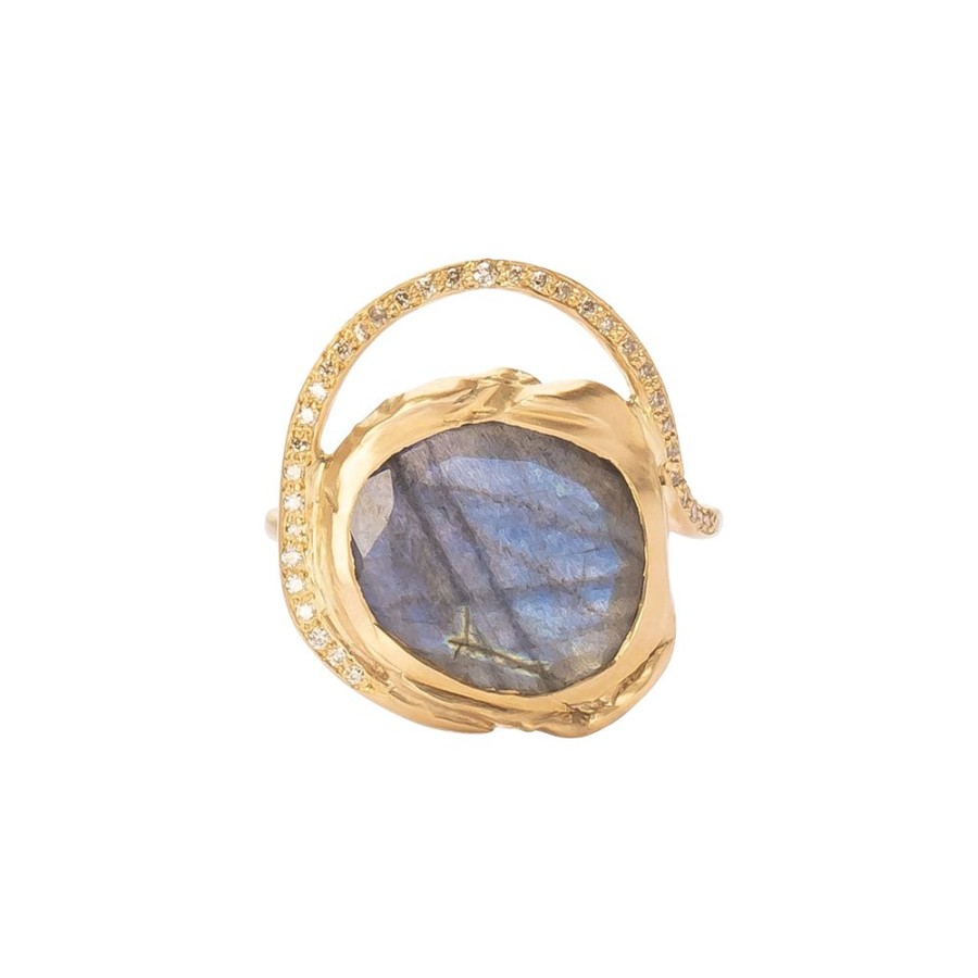 Jewelry Pascale Monvoisin | Gaia Ring - Labradorite