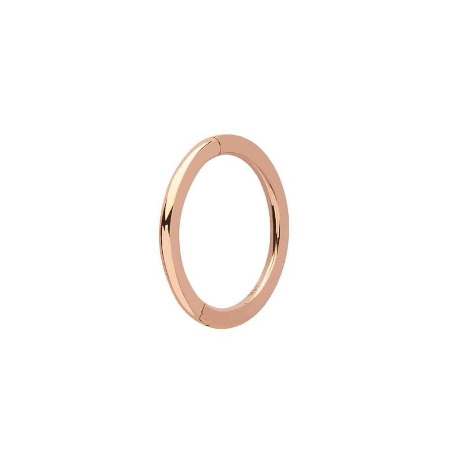 Jewelry Trouver | Solid Round Huggie 8Mm - Rose Gold