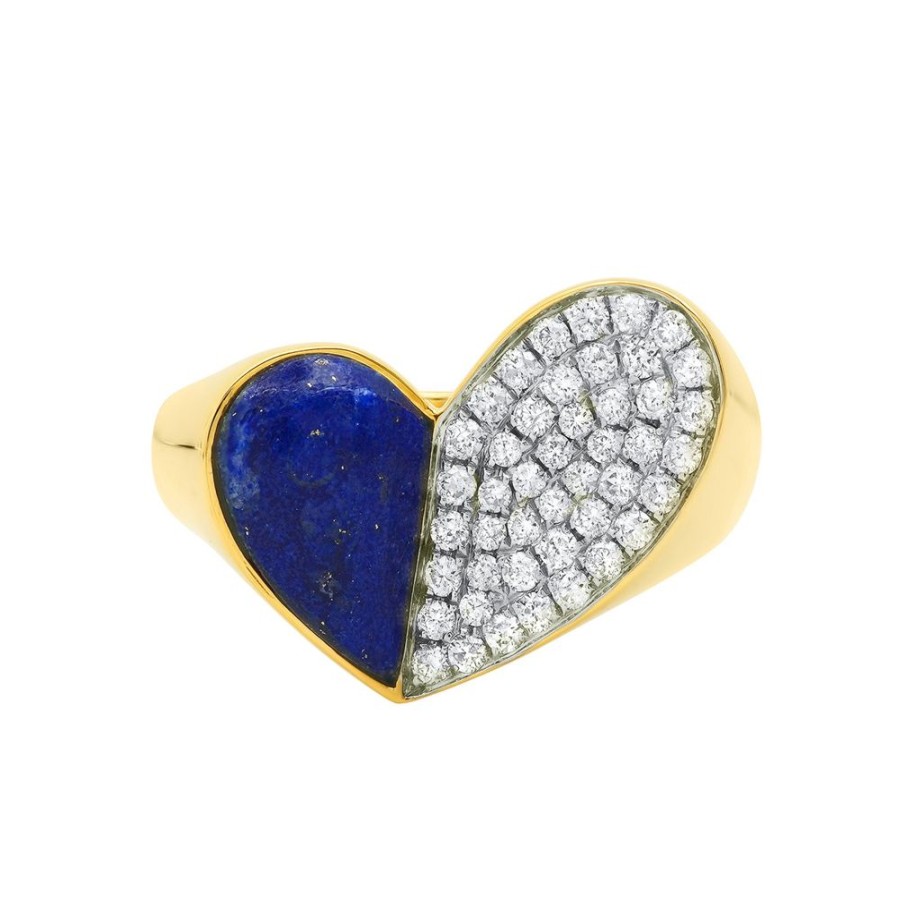 Jewelry Colette | Heart Penacho Ring - Lapis