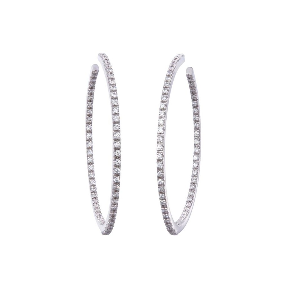 Jewelry Sidney Garber | Small Diamond Perfect Hoop Earrings