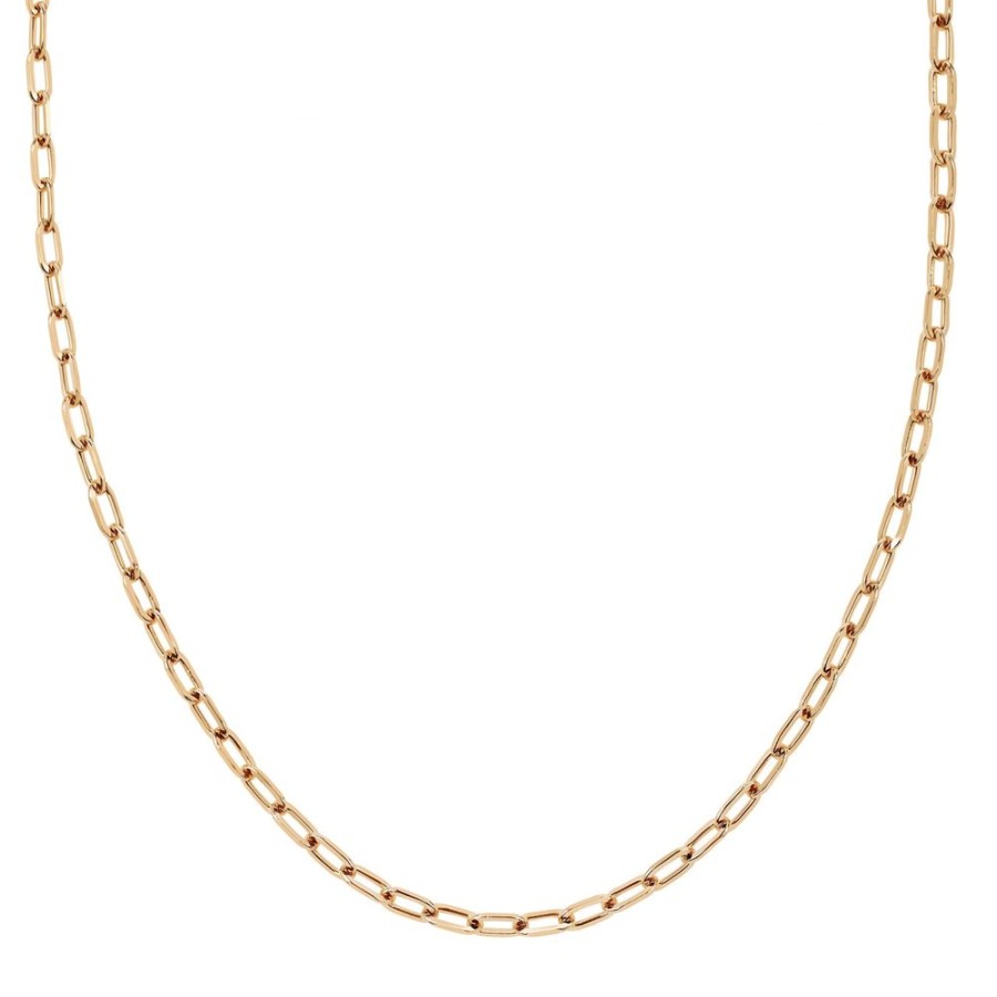 Jewelry EF Collection | Mini Link Necklace - Rose Gold