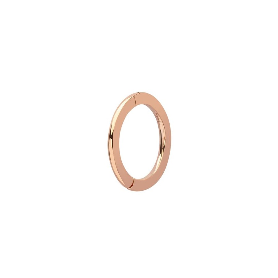 Jewelry Trouver | Solid Round Huggie 6.5Mm - Rose Gold