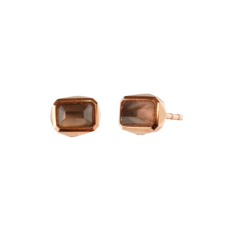 Jewelry Maqé | Smoky Quartz Stud Earrings