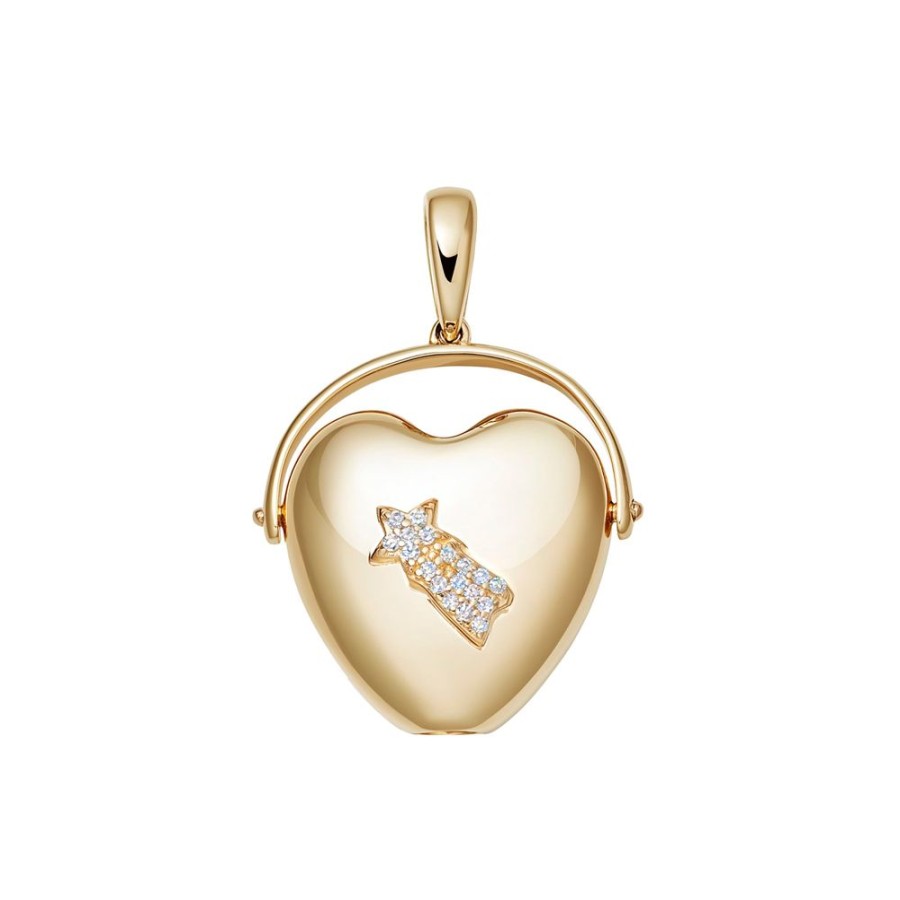 Jewelry Loquet | Amour Shooting Star Pendant - Yellow Gold