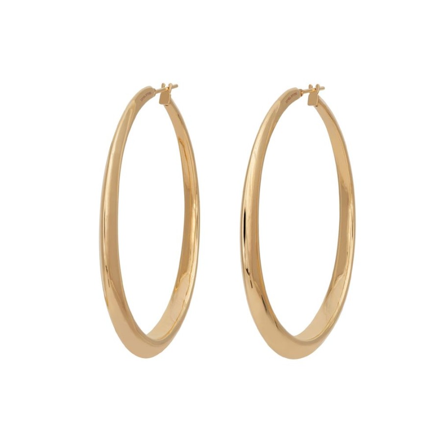 Jewelry Sidney Garber | Oval Hoops - Yellow Gold