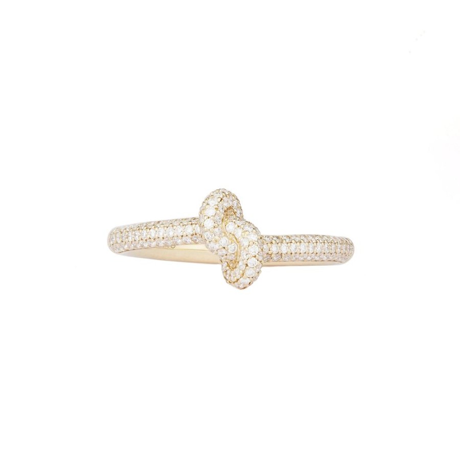 Jewelry Engelbert | Diamond Yellow Slim Knot Ring