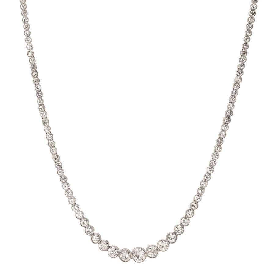 Jewelry Jenna Blake | Vintage Diamond Tennis Necklace