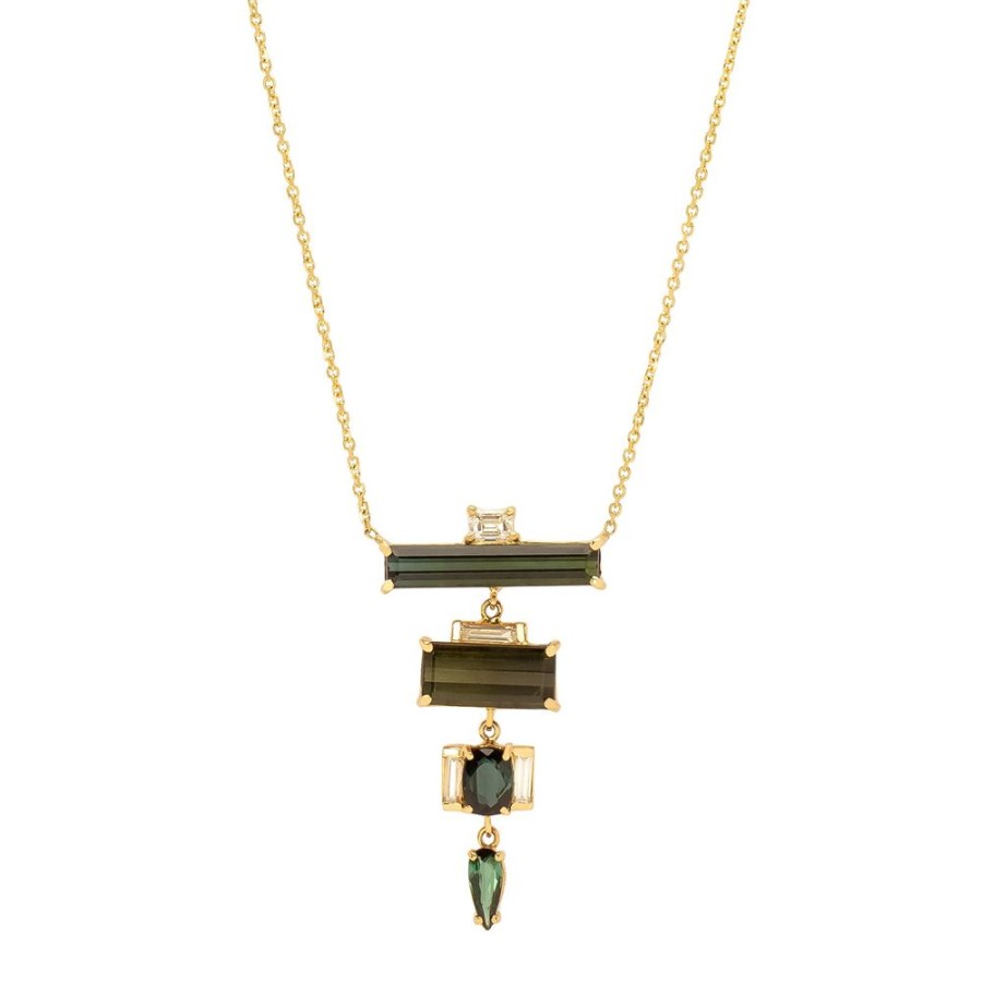 Jewelry Xiao Wang | Galaxy Mixed Cut Tourmaline Necklace