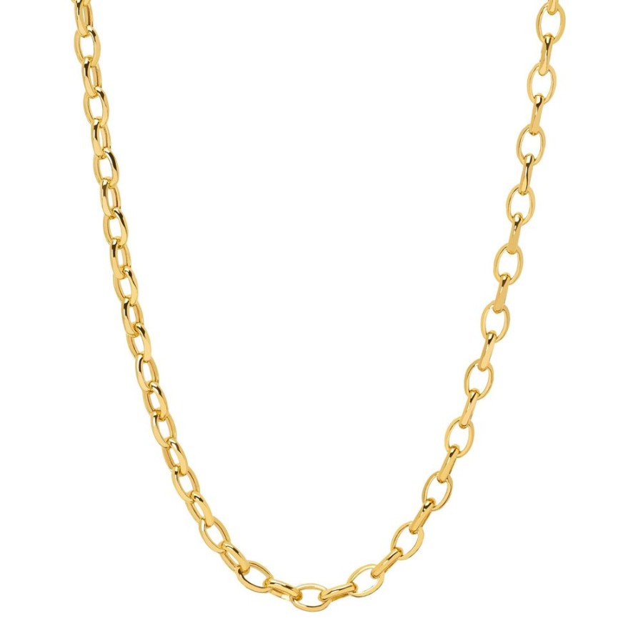 Jewelry BE Jewelry | 18" Oval Rolo Chain - 4.6Mm