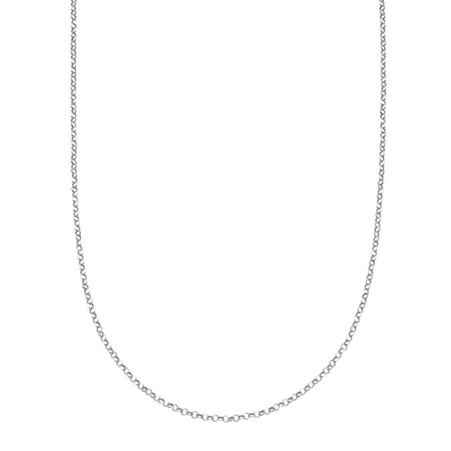 Jewelry Loquet | 32" Rolo Chain - White Gold