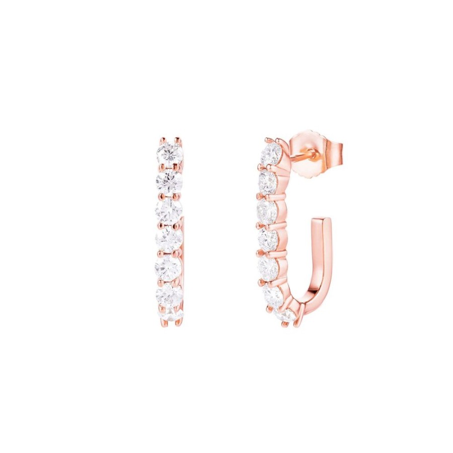 Jewelry Carbon & Hyde | Sparkler Pin Earrings - Rose Gold