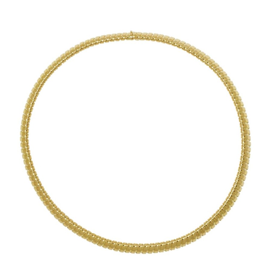 Jewelry Sidney Garber | Single Band Collana Necklace - 14.5" Yellow Gold