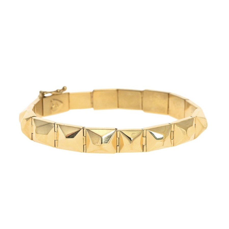 Jewelry Christina Alexiou | Pyramid Bracelet - Yellow Gold