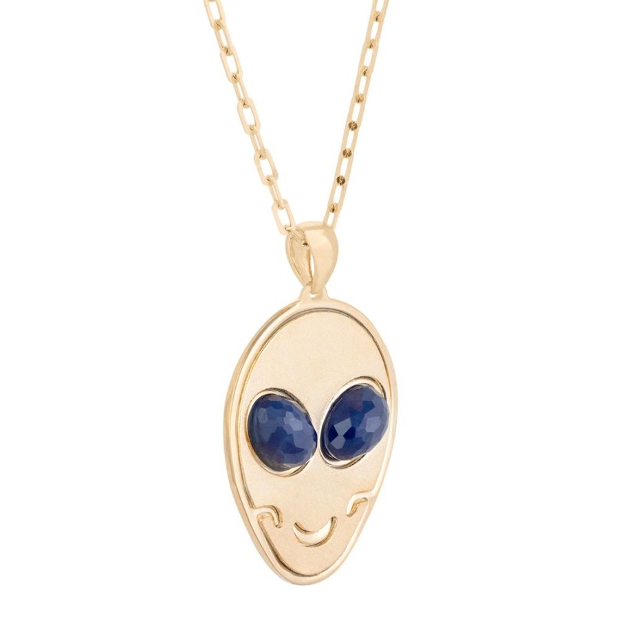 Jewelry DARKAI | Alien Necklace - Neptune & Yellow Gold