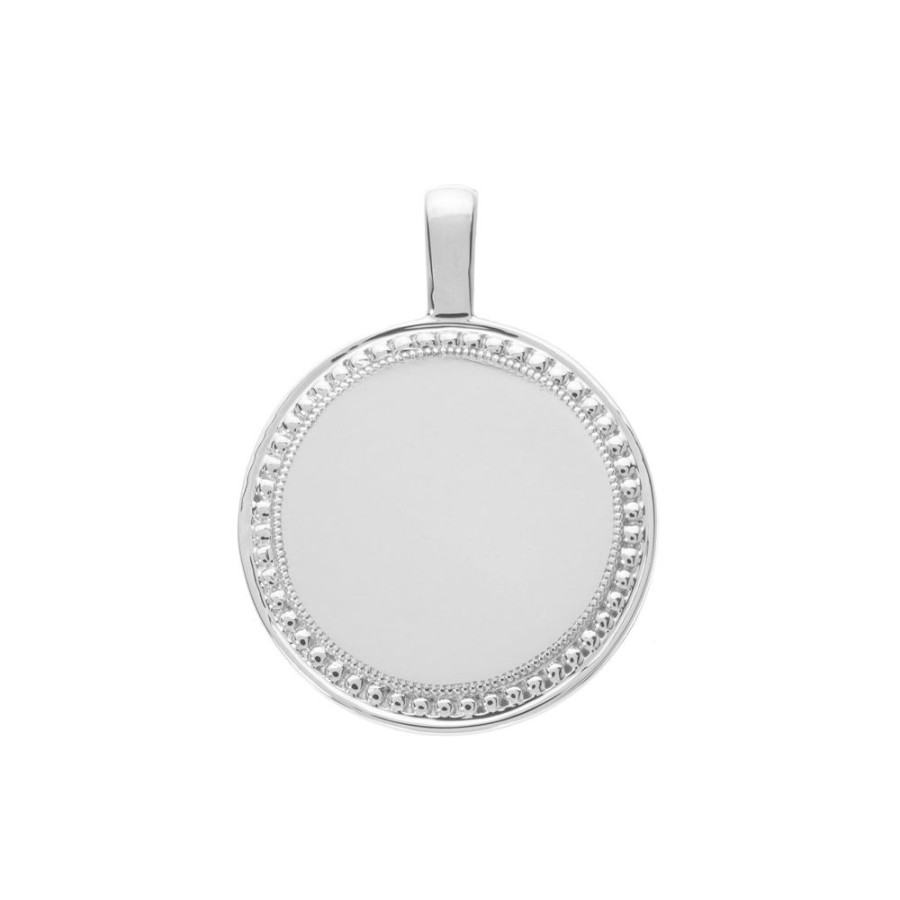 Jewelry Sethi Couture | P.S. Large Round Charm - White Gold