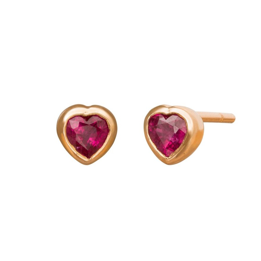 Jewelry Anita Ko | Ruby Heart Studs