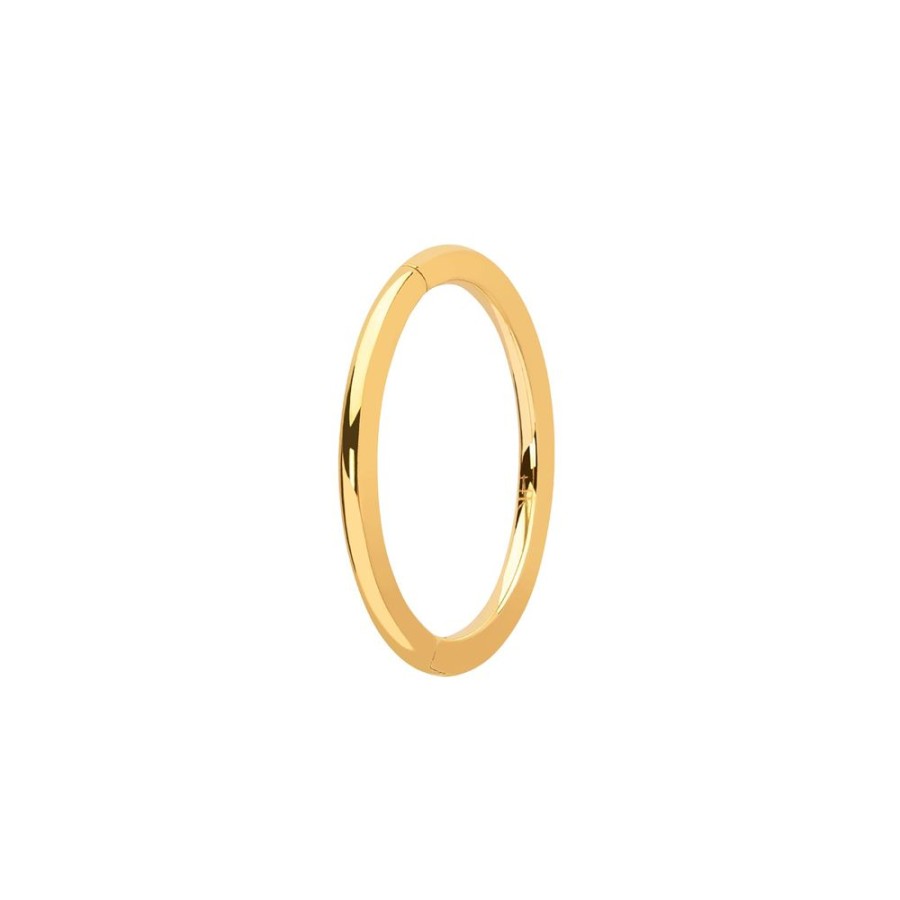 Jewelry Trouver | Solid Round Huggie 9.5Mm - Yellow Gold