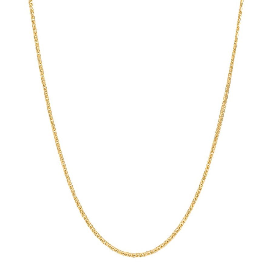 Jewelry BE Jewelry | 16" Diamond Cut Square Wheat Chain - 1.8Mm