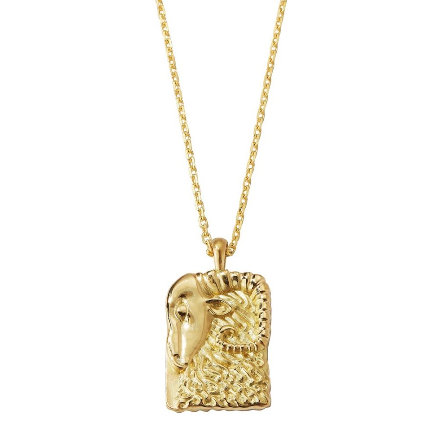 Jewelry David Webb | Zodiac Aries Pendant Necklace - Diamond