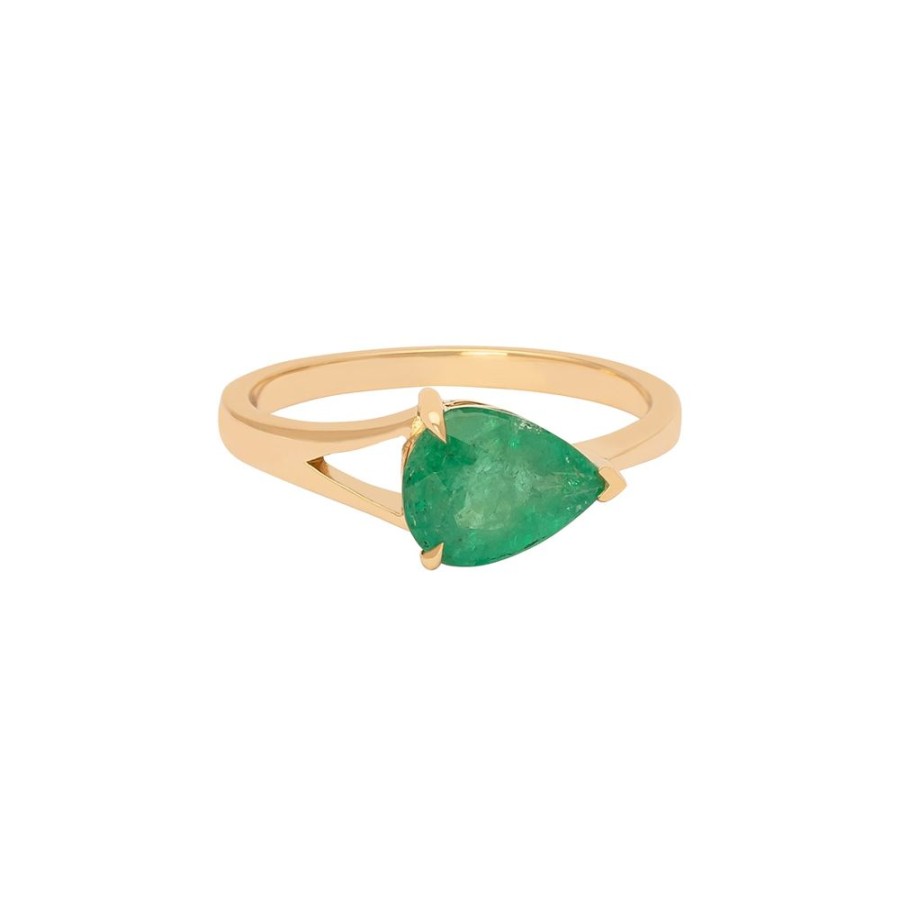 Jewelry YI Collection | Supreme Dewdrop Ring - Emerald