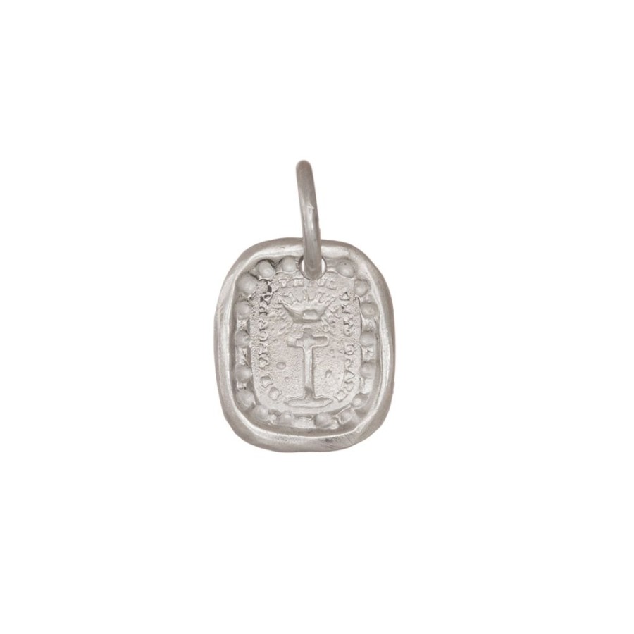 Jewelry James Colarusso | Cross & Crown Pendant - Silver