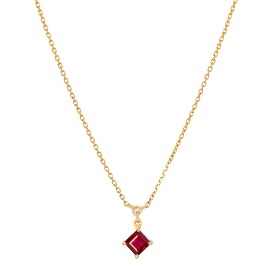 Jewelry YI Collection | Ruby & Diamond Whispers Necklace