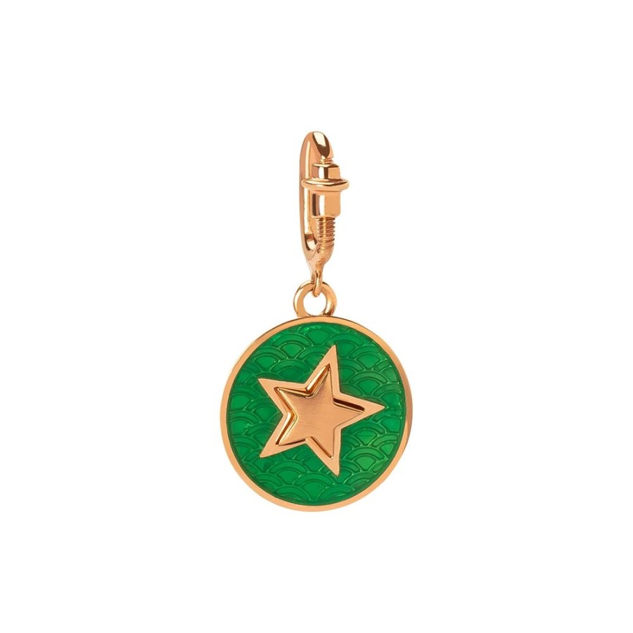 Jewelry Selim Mouzannar | Kastak Star Charm - Green Enamel